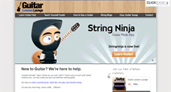 Desktop Screenshot of guitarlessonlounge.com